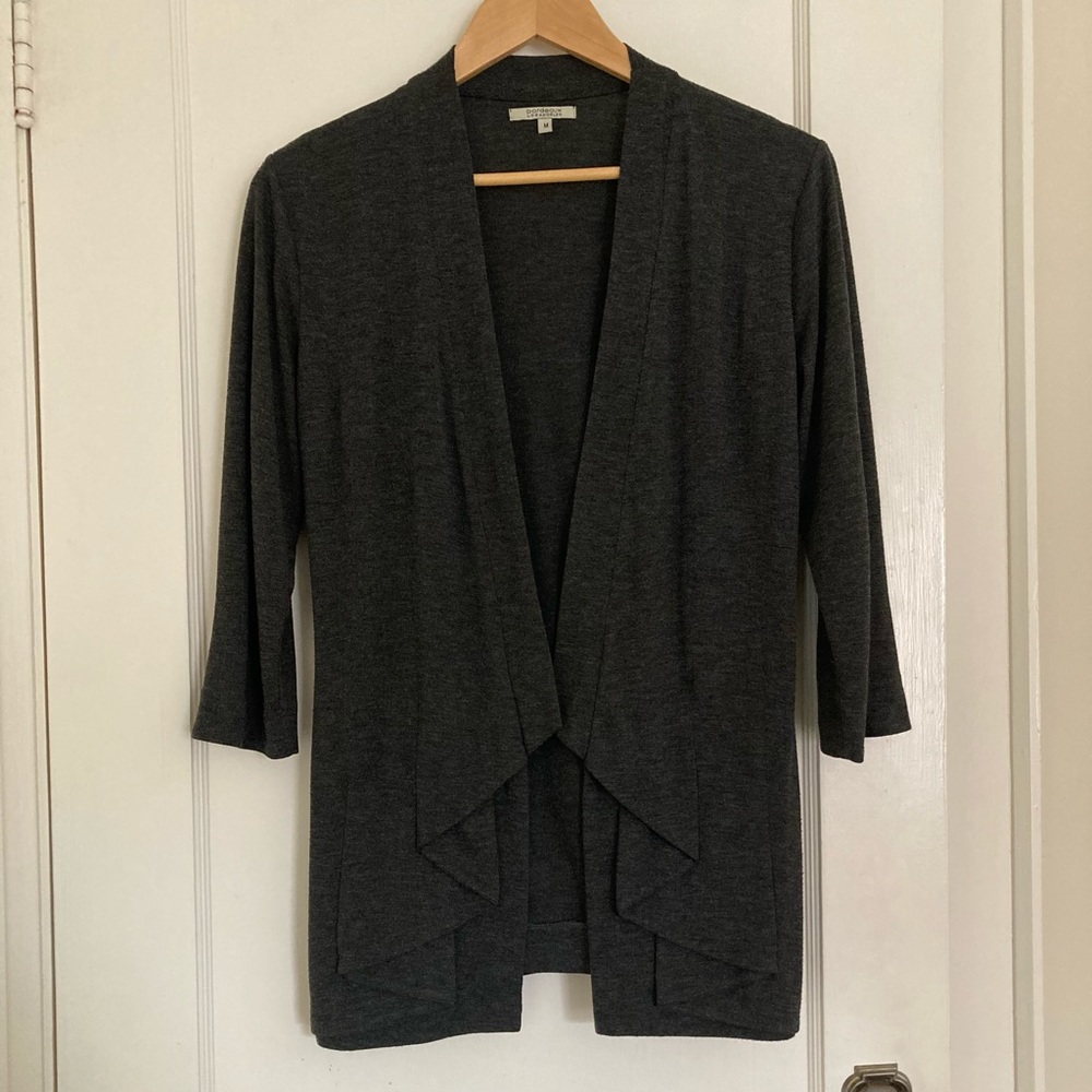 Anthropologie grey cardigan